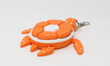 Fruit Turtle Fidget Clicker Keychain 3D Printed - Sensory Stress Relief Toy for Autism, ADHD, Anxiety, and Fidgeting (Orange Turtle)