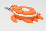 Fruit Turtle Fidget Clicker Keychain 3D Printed - Sensory Stress Relief Toy for Autism, ADHD, Anxiety, and Fidgeting (Orange Turtle)