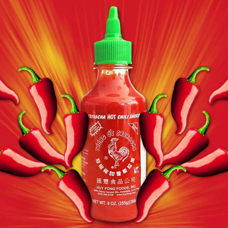 Huy Fong Sriracha Chili Sauce, 9 Ounce (255g) Bottle