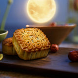 ONETANG Classics Cantonese Mooncake, 純正白蓮蓉月餅, 4 Pcs, White Lotus Paste Mooncakes, 2024 Mid-Autumn Festival, Family Gifts, Hui Jia 回家月餅, 21.16oz (150g*4pcs)