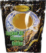 Gold Choice Instant Tongkat Ali Ginseng Coffee, 0.7 oz- 20 sachets