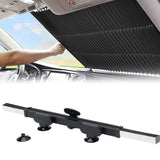 Retractable Windshield Sun Shade for Car, UV Rays to Keep Your Vehicle Cool, Auto Sunshade Fits Front Window of Various Models