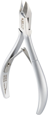 NGHIA Limited Stainless Steel Nail Nipper - M-03: Precision Acrylic Nipper with Grey Plated Jaw, Curve Handle, and Double Spring