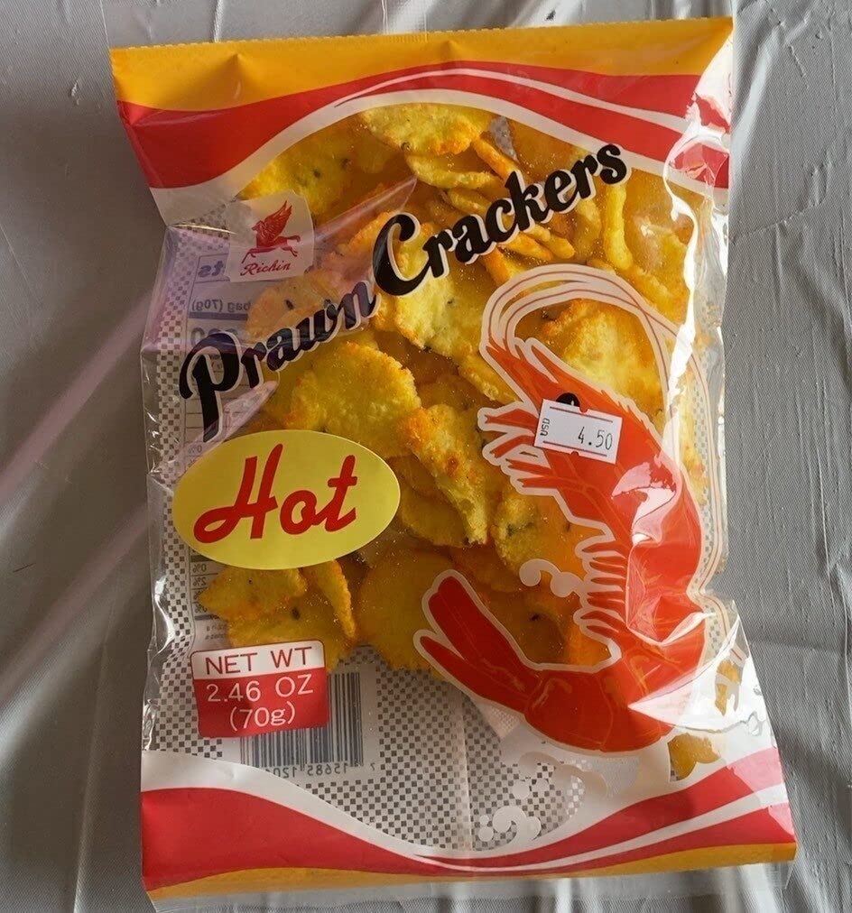 Prawn Crackers Snack, Made In Japan (2.4 Oz) - Pack of 3