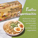 Instant Taiwan Squiggly Noodles by J WAY | Late Night Craving - High Protein & Fiber Authentic Asian Flavors - Variety Pack