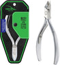 NGHIA Stainless Steel Nail Nipper - M-01, Precision Acrylic Nipper with Grey Plated Jaw, Curve Handle, and Single Spring