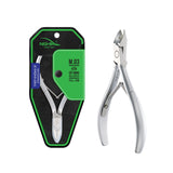 NGHIA Stainless Steel Nail Nipper - M-01, Precision Acrylic Nipper with Grey Plated Jaw, Curve Handle, and Single Spring