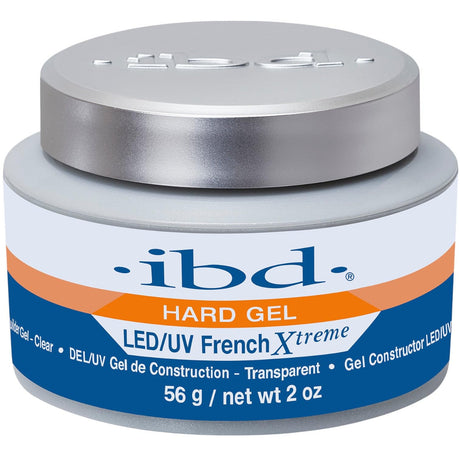 bd Hard Gel, LED/UV Builder Gel - Clear, Strong Acrylic Finish, Perfect for Nail Extensions, Sculpting & Overlays, Professional Quality, 2 oz, 1-pack