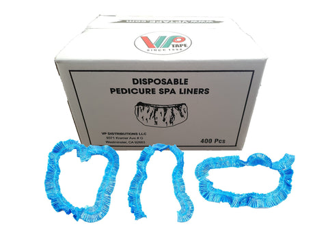 400-Count Spa Liners, Clear, Fit All Pedicure Spas, Disposable Pedicure Liners. (Blue), 1200mm x 1200mm