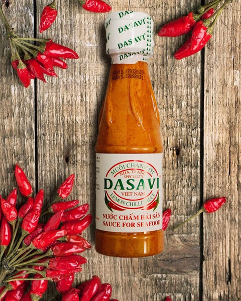 Dasavi Sauce, Vietnamese Sauce For Seafoood | Lemon Red Chilli Sauce for Seafood  - 9.2 oz