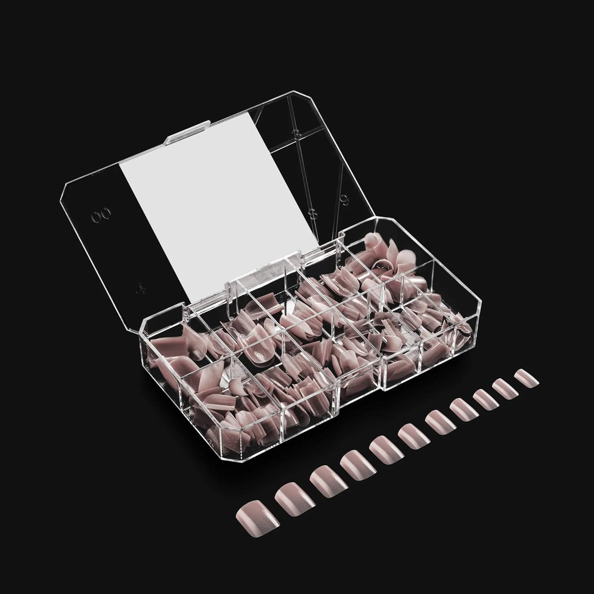 Aprés Nail Neutrals Gel-X Mia Natural Square Extra Short & Natural Stiletto Short Box of Tips Bundle | Includes 300 Gel-X Tips | Premium Quality | 11 Sizes 00-9
