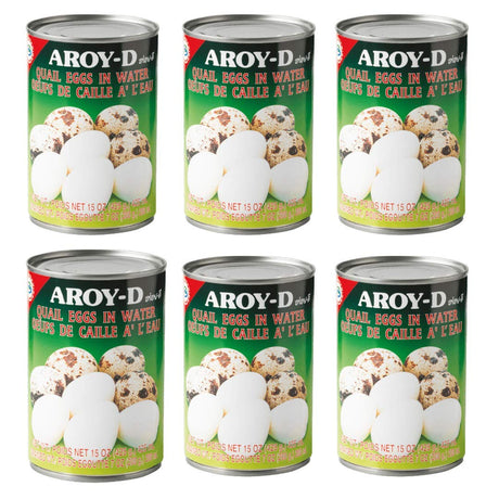 Aroy-D Quail Eggs in Water 15 oz - Pack of 6