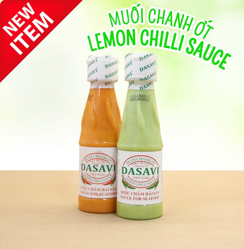 Dasavi Sauce, Vietnamese Sauce For Seafoood | Lemon Red Chilli Sauce for Seafood  - 9.2 oz