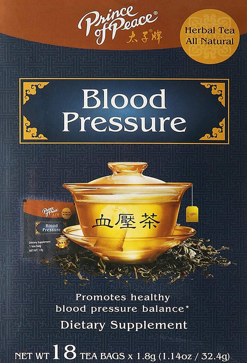 PRINCE OF PEACE Blood Pressure Herbal Tea 18 Bag, 1.14 oz