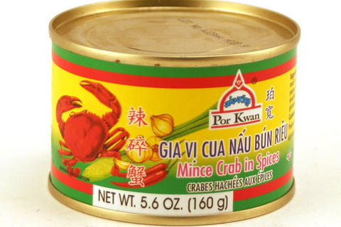 Por Kwan - Mince Crab in Spices - 2 x 5.6 OZ. / 160 G - Product of Thailand