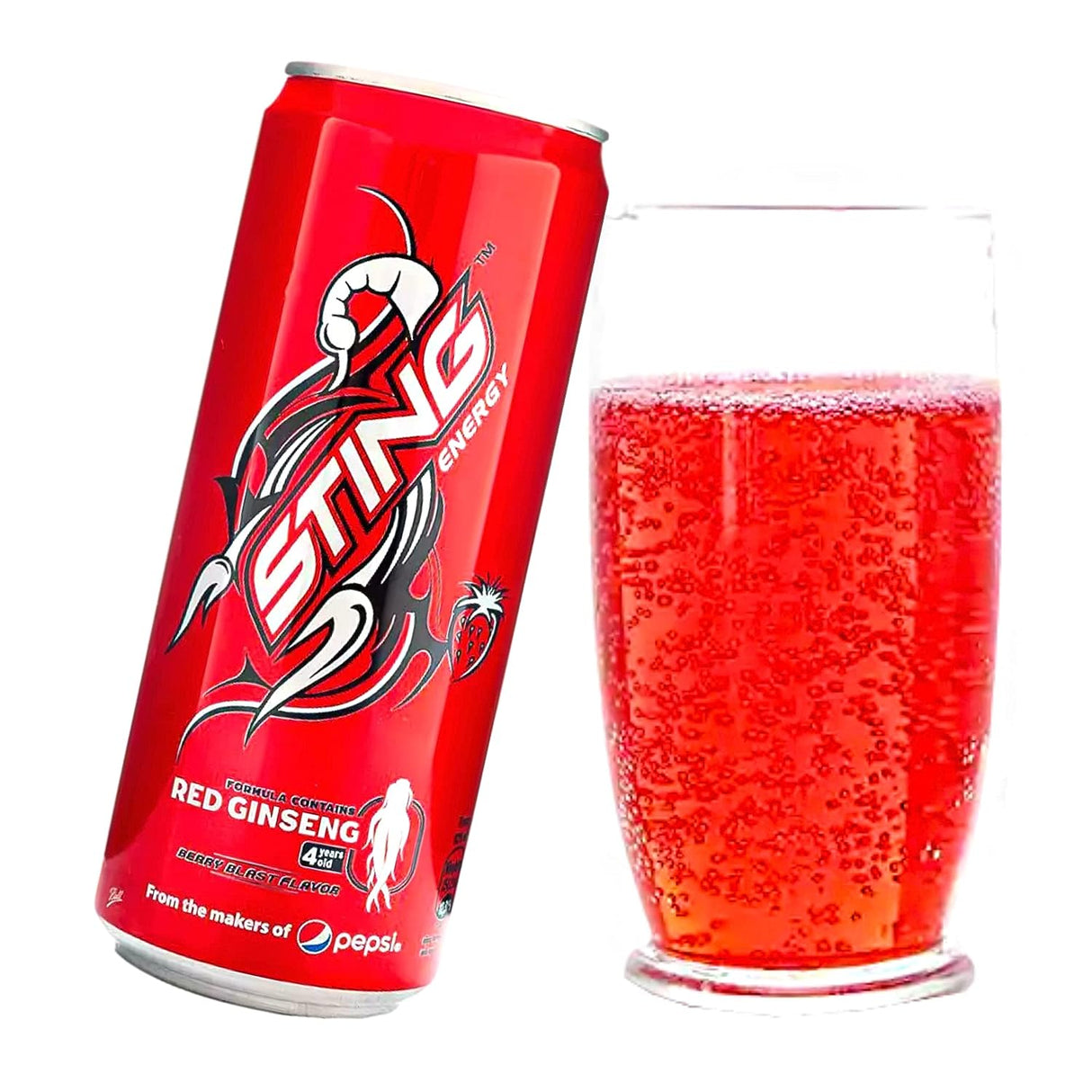 Sting Energy Drink - Red Ginseng / Nuoc Tang Luc Sting 320ML (1 Botle )