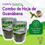 Soursop Tea, Quiere Te, 3.5 oz (100 grams), 2 Pack, Up to 132 cups, Loose Leaf Tea, Resealable bag, Guanabana Tea, Soursop Leaves, Product from México, 100% Natural,Guanabana Leaves, Combo 2 Bags