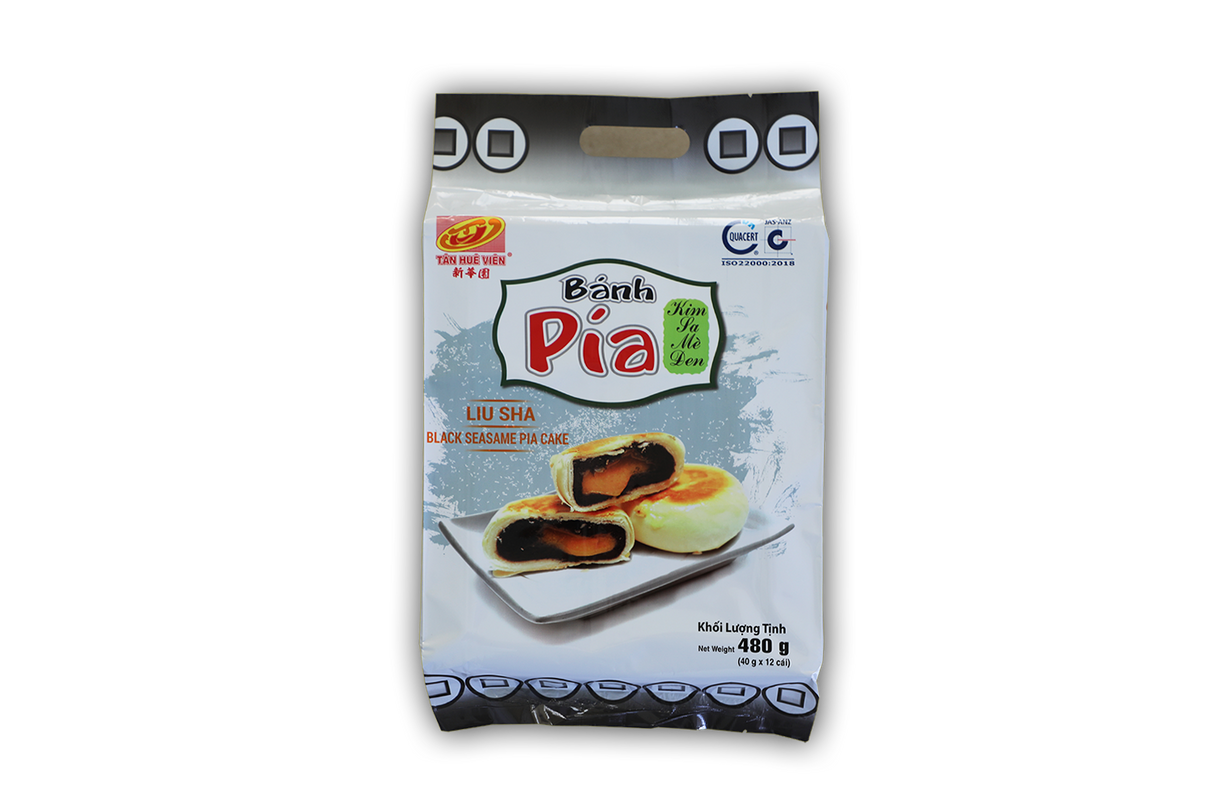 Tan Hue Vien Custard Hopia Cake Lava Black Sesame 12 Packs 480g