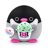 Snackles Series 2 Penguin & Baskin-Robbin 8 Inch Plush by ZURU, Ultra Soft Plush, Collectible Plush with Real Licensed Brands, Stuffed Animal, Giftable