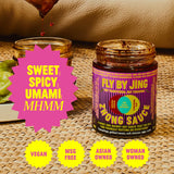 FLYBYJING Spicy Sweet Chili Sauce - Perfect for Noodles, Meats, Veggies, and Dumplings - All-Natural and Vegan Zhong Sauce, Use as Marinade and Glaze, 6oz (Pack of 1)