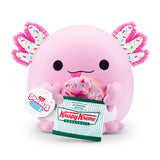 Snackles Series 2 Axolotl & Krispy Kreme 8 Inch Plush by ZURU, Ultra Soft Plush, Collectible Plush with Real Licensed Brands, Stuffed Animal, Giftable