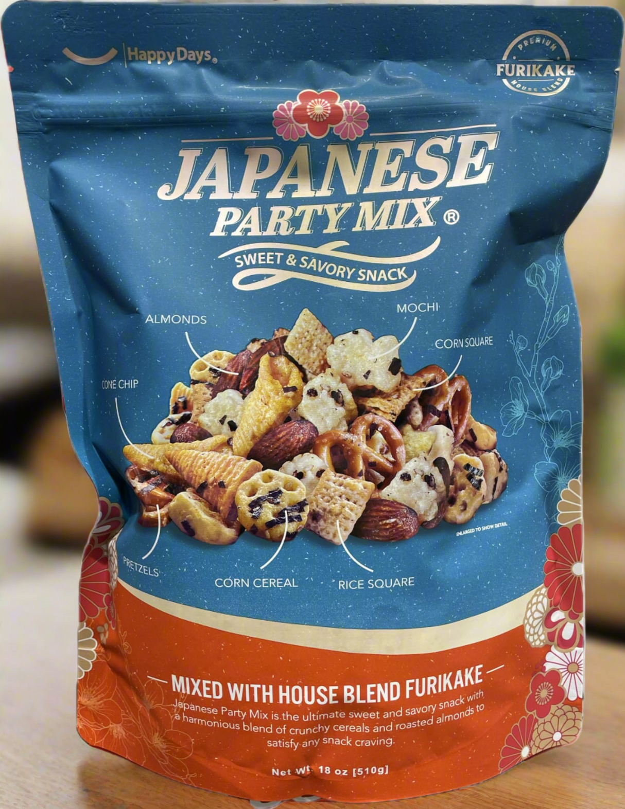 JAPANESE PARTY MIX 180 SNACKS HAPPY DAYS