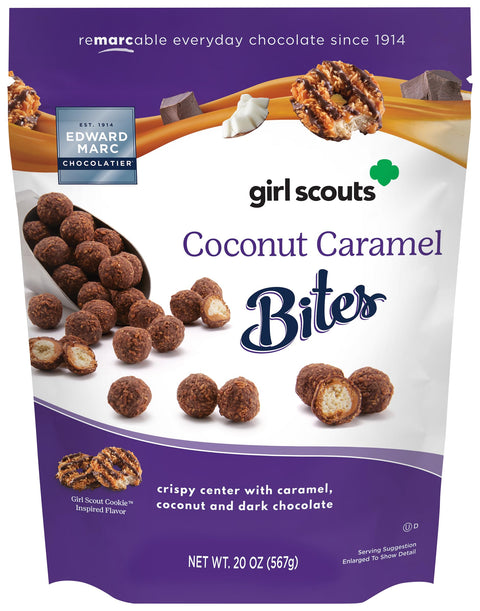 Edward Marc Girl Scouts Coconut Caramel Bites, 20 Ounce