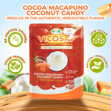 Amazin Choices Cocao Macapuno Coconut Candy. Vietnamese Sweet Macapuno Coconut Candy. Low Sugar and Vegan Friendly Snacks for Parties - Viet Snack - Pack of One (3.5Oz)