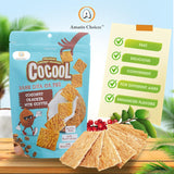 AMAZIN CHOICES Coconut Cracker With Coffee - Gluten-Free, Vegan Friendly, No Preservatives, Non GMO Coconut Crackers, Snack Viet - 2.82oz