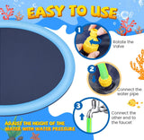 Sprinkler Pad for Kids and Dogs, 10 FT Extra Large Splash Pad for Toddlers 1-3 and Kids Ages 2+