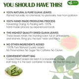 FreshDrinkUS, Premium 100+ Natural Guava Leaves, Whole Dried Leaves, 100% Pure from Guava Leaves, Natural Guava Loose Leaf Herbal Tea, No Additives, No Caffeine, Vegan