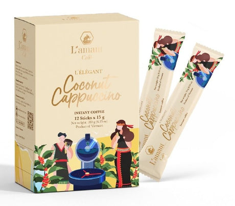 L’amant Cappuccino Coconut Box 12 sticks x 15g