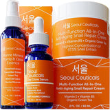 SeoulCeuticals Korean Beauty Products Korean Skin Care Set Includes Toner, Serum & Moisturizer - This K Beauty Routine Regimen Will Provide Your Skin With That Healthy Youthful Glow