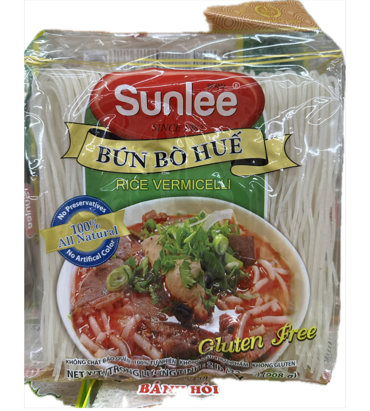 Premium Hue Style Noodles - Bun Bo Hue, 1.1 Lbs (1kg)