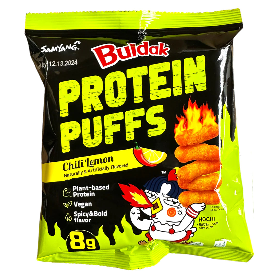 Buldak Protein Puffs Chili Lemon Snack 50 G