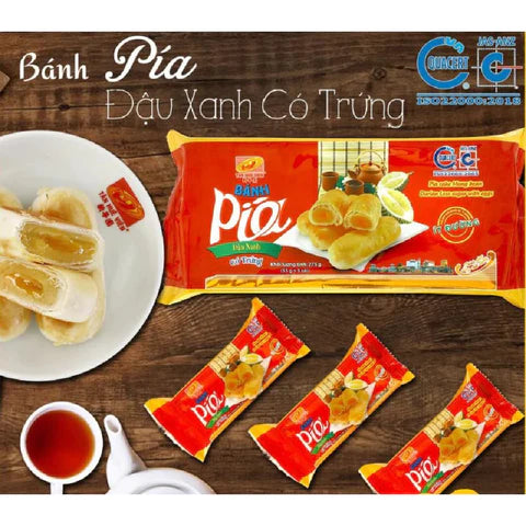Tan Hue Vien Hopia Cake LOW SUGAR - Mung Bean, Durian, Egg Yolk, 5 Packs