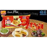 Tan Hue Vien Hopia Cake LOW SUGAR - Mung Bean, Durian, Egg Yolk, 5 Packs