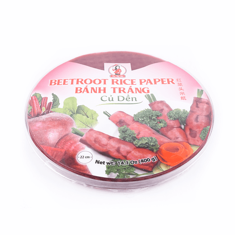 Ao Ba Ba Brand Beetroot Rice Paper 22cm 14.1 oz Great for Spring Roll