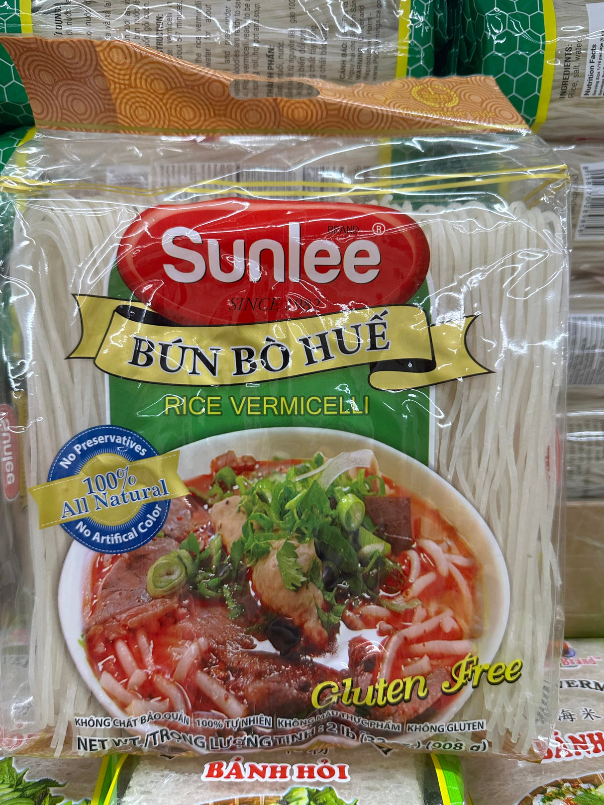 Premium Hue Style Noodles - Bun Bo Hue, 1.1 Lbs (1kg)