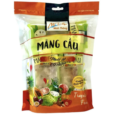 Dried Soursop Fruit Snacks with Chili (Mãng Cầu Sấy Muối Ớt) 500Gr