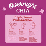 Prana Organic Overnight Oat & Chia Mix, 6g Fiber, Net wt 28 oz (794g)