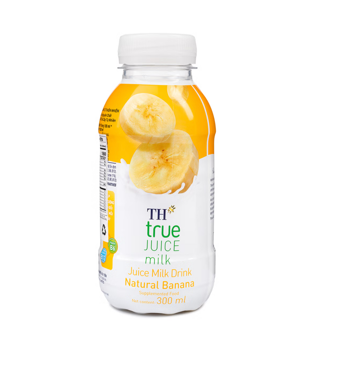 TH True Banana Juice Milk from Natural Banana - 300 ml/ Bottle