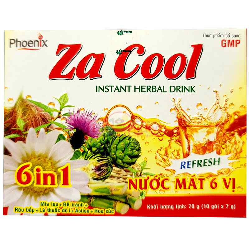 Za Cool Instant Drink Herbal Tea (10 sachet x 7g)