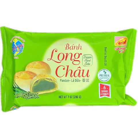 Tan Hue Vien Dragon Pearl Cake -Mung Bean, Pandan 6 counts