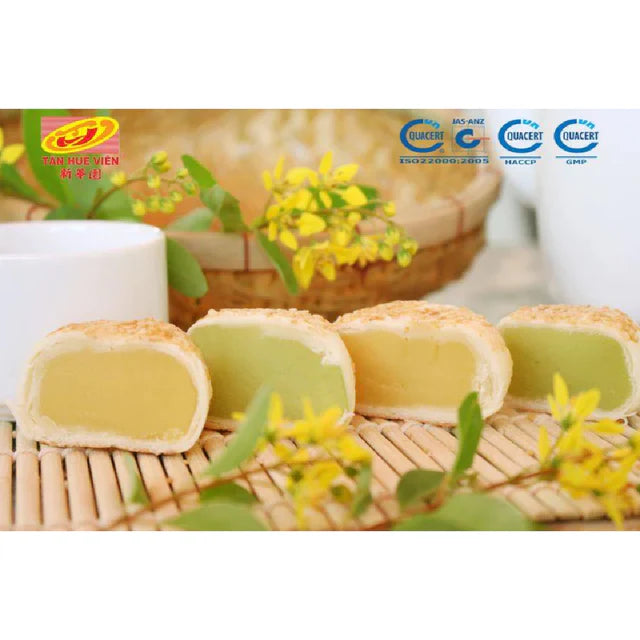 Tan Hue Vien Dragon Pearl Cake -Mung Bean, Pandan 6 counts