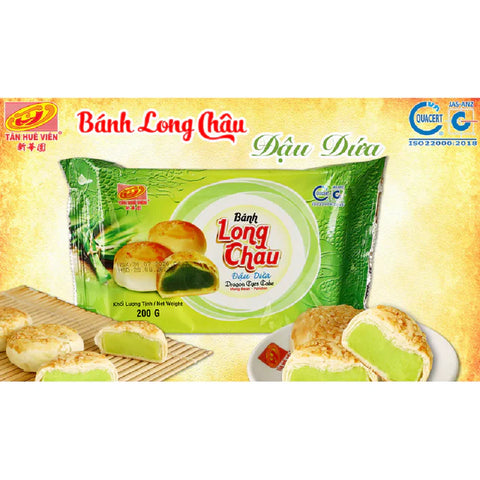 Tan Hue Vien Dragon Pearl Cake -Mung Bean, Pandan 6 counts
