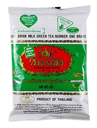 ChaTraMue Number One, Thai Iced Tea, Imported From Thailand, Size 200g (Milk Green Tea) - Pinsot