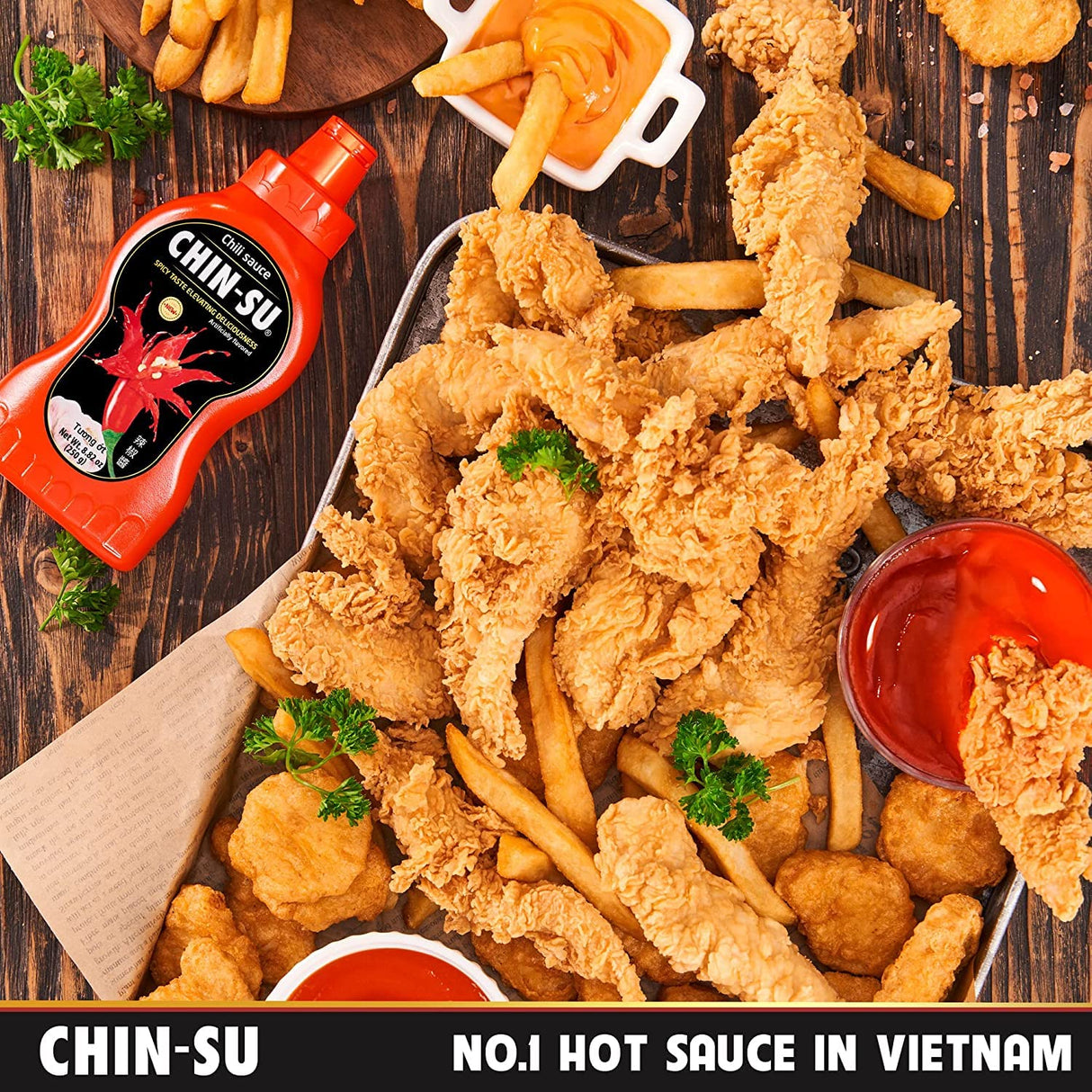 Chin - su Vietnamese Hot Sauce, Sweet Sriracha Chili Sauce - Pinsot