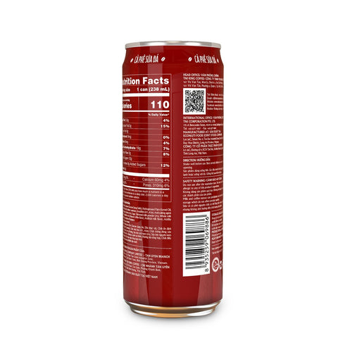 King Coffee RTD Ca Phe Sua Da Sai Gon (Vietnamese Iced Milk Coffee) | Pack of 6 Can | Strong, Bold and Unique Taste 8.04 ozoz