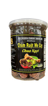 Spicy Preserved Starberry Tamarind (Chùm Ruột Me Cay) - 300g